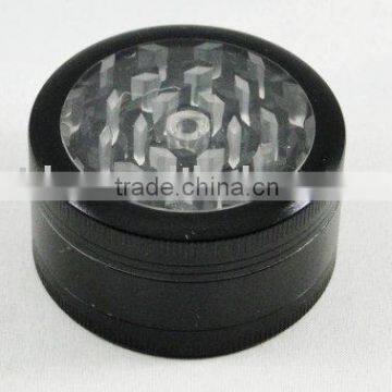 2.2" 3part Clear top tobacco grinder