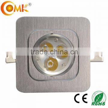 Aluminium silver brushed led ceiling light