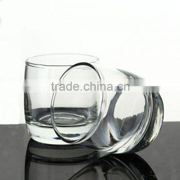 Customized glassware manufacture personalized low-ball drinking glass set of 2 in stocks