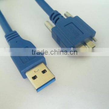 USB AM to micro b with screw cable