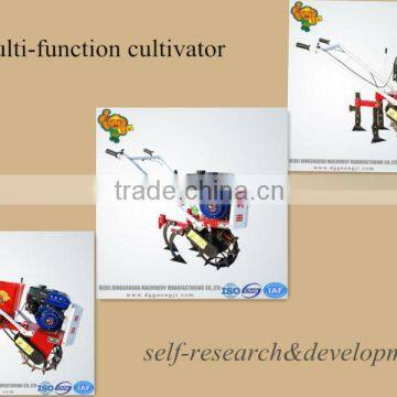 Gasoline tiller type small field cultivator farm ploughing