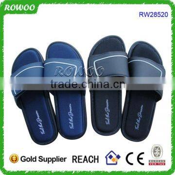 memory foam men slippers pu sandals, MEN PU flat flip flops, men slippers sandals