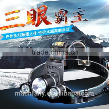 Wholesale product NEW Arrival 3T6 High Power Headlamp LED 4-Mode Aluminum Headlamp LED Headlight