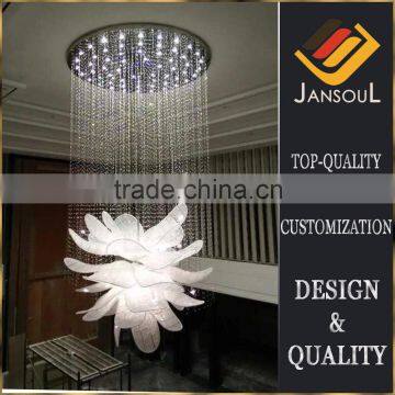 Designer led decorative crystal flower pendant light lamp                        
                                                                                Supplier's Choice