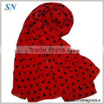 Womens's Polka-dot Neck Scarf with polka-dot pattern