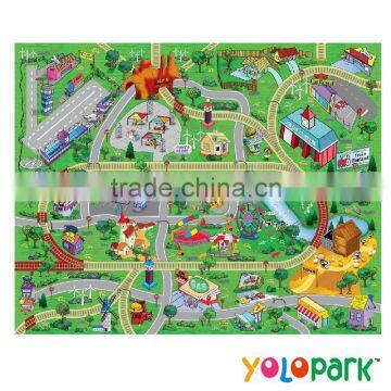 2014 Baby play mat with mini car & roadblock 2028