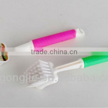 plastic square pan brush with hard handle