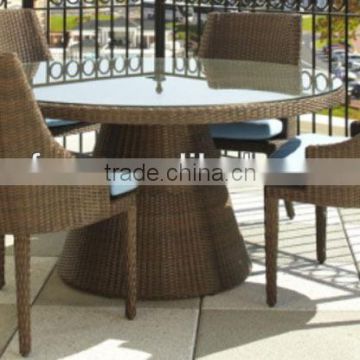 aluminum frame rattan dining chair for hotel