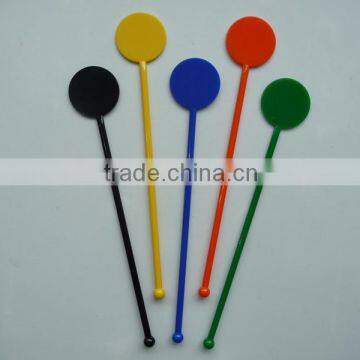 Promotion cheap plastic swizzle stick, plastic cocktail stirrers