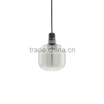 Smoke Gray Glass Amp Lights Oval Shape Danish Design for Hotel Projects