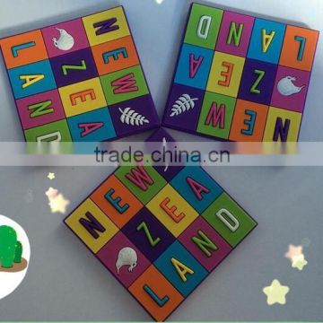 Good Quality Custom 3D Soft PVC Rubber Tourism Coasters Fridge Magnets for souvenir