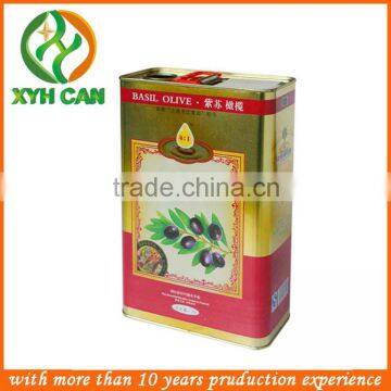 Metal Material and oil Use olive oil tin cans