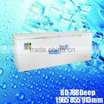 BD-788 meat freezer with handle and lock,big Capacity freezer