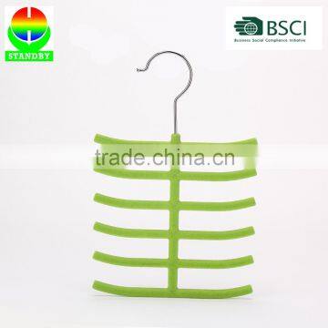 Standby Velvet Flocked Tie Organizers Gentlemen Custom Suit Hangers photo-2