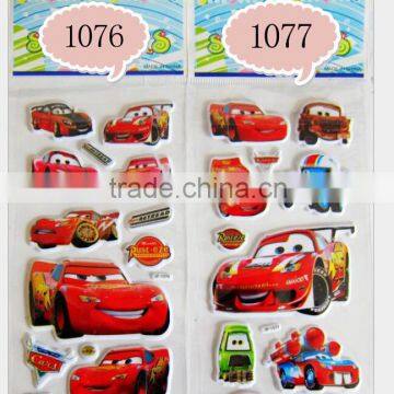 Cartoon car sticker, tattoo sticker for kids, 3d tattoo sticker
