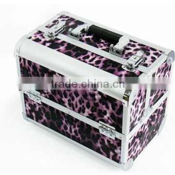 Large Aluminum/Leather Beauty Make up Nail Case (ZYD-HZ954)