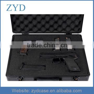 China Fashion Aluminum Pistol Carrying Case with hand for High Quality ZYD-HZMgc005