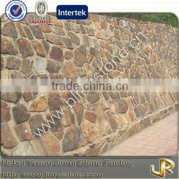 Random pieces brown indoor decorative stone