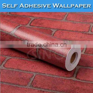 SINO Fast Shipment Brick Pattern 3D Wallpaper Floors Decoration