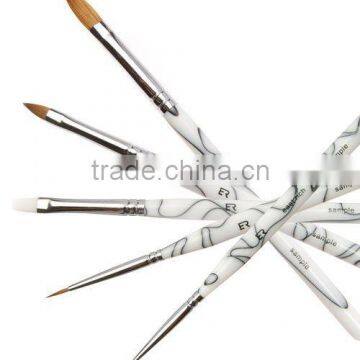 Professional high quality cheap price Kolinsky hair Acrylic Nail Art Brush Set for girls beauty on sale