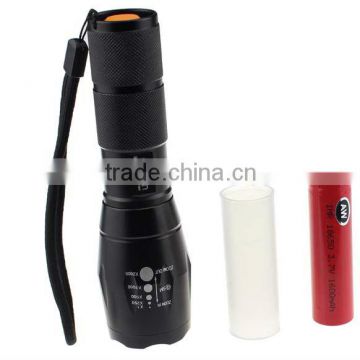 high power Cree LED 450 Lumen LED 18650 flashlight w/ Holster & Clip EDC