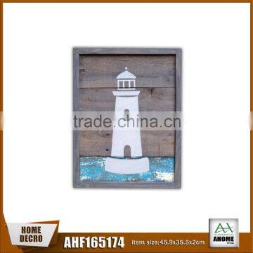 Decorative Wall Plaque Showing Beacon/Lighthouse Pattern,Handmade Wall Shelf