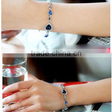 Cheap Price Heart Shaped Bracelet Pink Rhinestone Healthy Bracelet photo-4