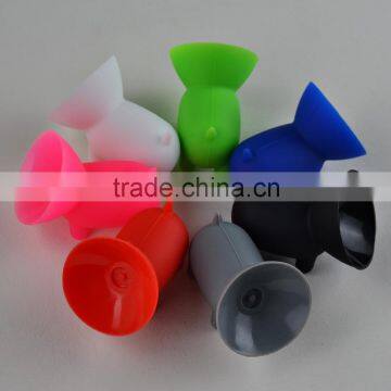 New Arrival Silicone Cute Pig Cell Phone Suction Bracket Gift photo-5