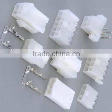 Pitch:4.20mm Wafer With Pegs Dual Row 90 Angle Dip Mini-Fit Type Electrical Components 6 Pin Connector