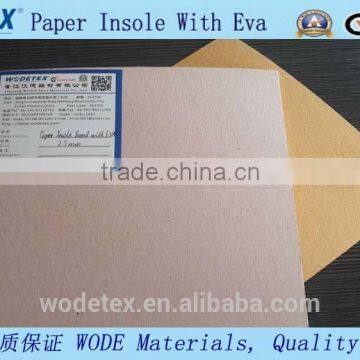 Paper Insole with EVA for shoe materials