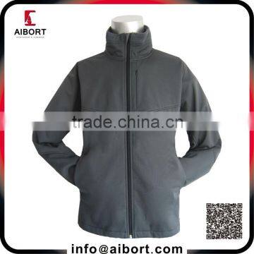 Men's and Women's Grey 100% polyester soft shell jacket