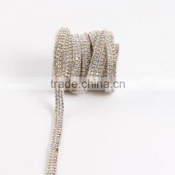 Garment Accessories Decoration Diamond Chain With Hot Fix Adhesive Rhinestone Ribbon photo-3