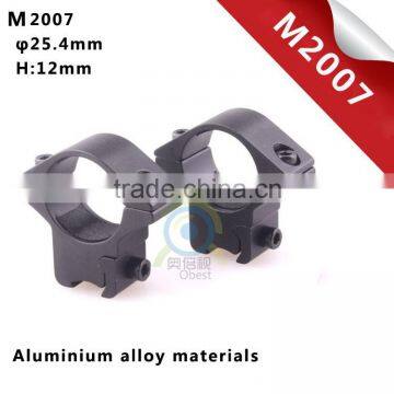 2pcs Low 25.4mm 1" Scope Rings 11mm Dovetail Rail Mount For Lasers / Flashlight photo-2
