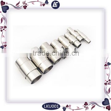 New snap cylinder clasp for bracelet accessories stainless steel closure