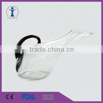 Custom handle clear Various styles crystal decanters for red wine