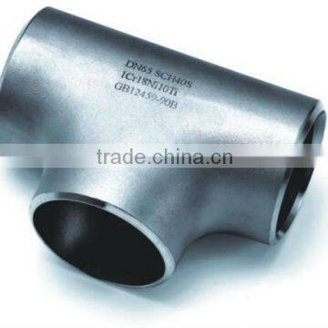 Stainless Steel 304 Reducing Tee Butt Weld Tee photo-2