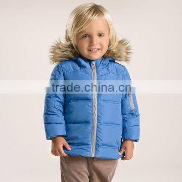 DB2944 dave bella 2015 winter infant coat baby boy padded jacket boys outwear boys grid coat boys fashion jacket