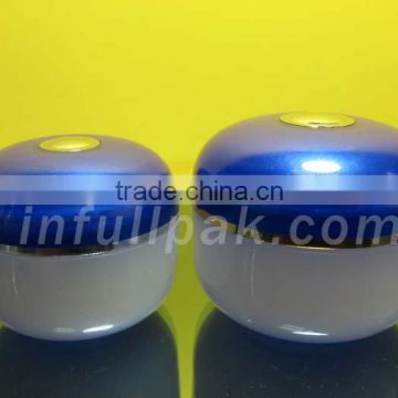 Oval Plastic cream Jar with dome cap