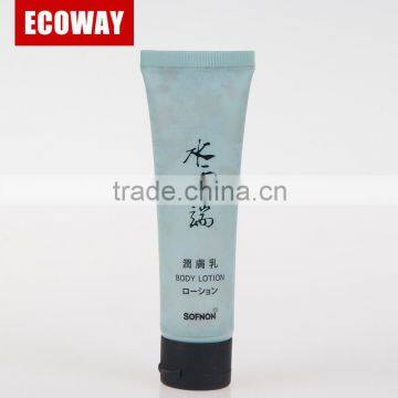 oem plastic bath cosmetic tubes hotel body lotion product