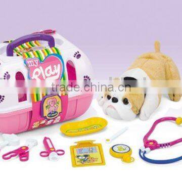 Toy pet cage set doctor toy set