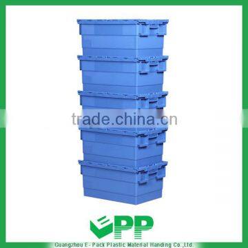 EPP 600*400*315 100% virgin attached lid saving-space nesting storage plastic crate