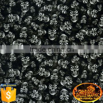 Wholesale Dazzle Graphic No.DGMA193-1 Skull Heads Hydro Dip Hydrographic Film Transfer