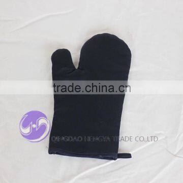 Cotton Black Kitchen Oven Mitt photo-2