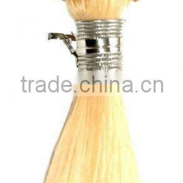 Top quality 100% hair extension hand tied weft hair