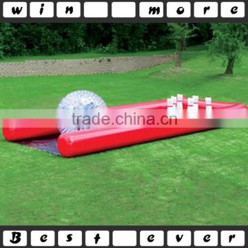 cheap inflatable human bowling balls game