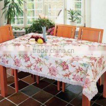 Embossed &shiny pvc Tablecloth