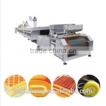 KH-RSJ-1000 full automatic swiss roll machine , swiss roll cake making machine