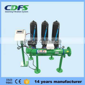 Carbon steel pipe automatic disc filter river water filter