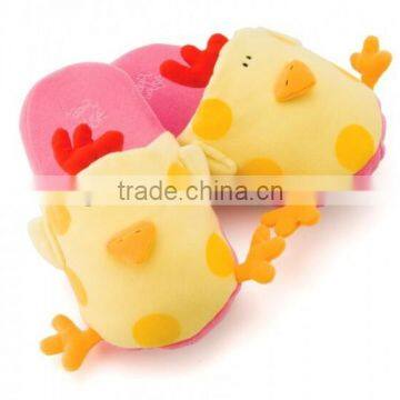 plush chicken slipper/plush slippers/customized design plush chicken slippe