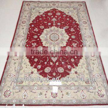 6x9ft red sisal wool carpet